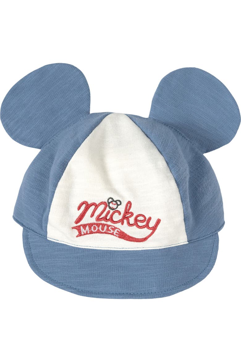 Mickey Mouse Baseball Romper and Hat Set, Alternate, color, Mickey Mouse Blue
