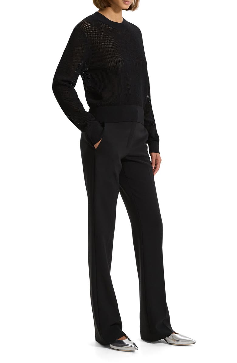 Theory Open Stitch Crewneck Sweater, Alternate, color, 