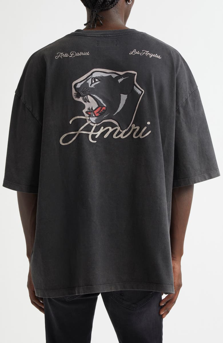 AMIRI Skate Monogram Cotton T-Shirt, Alternate, color, Black