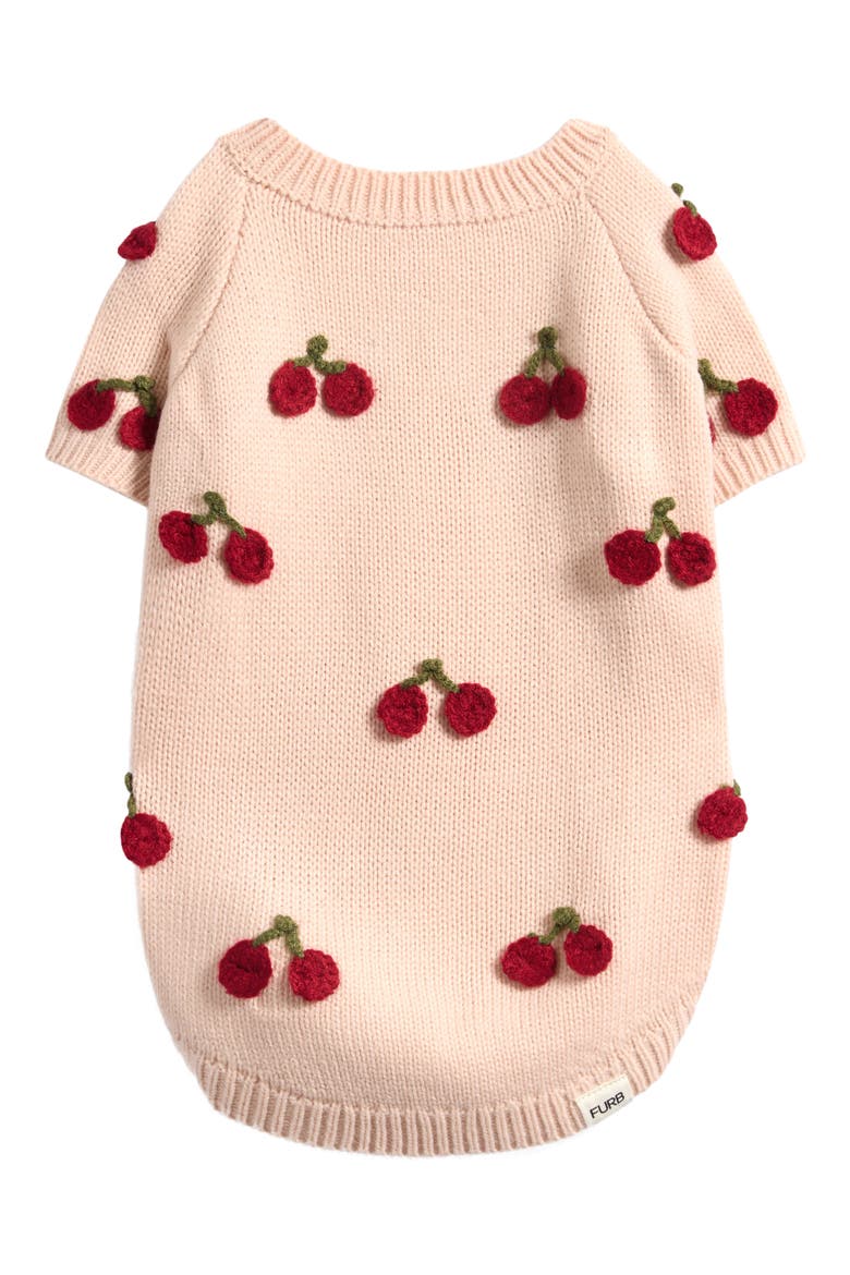 Cherry Pet Sweater, Alternate, color, BLUSH