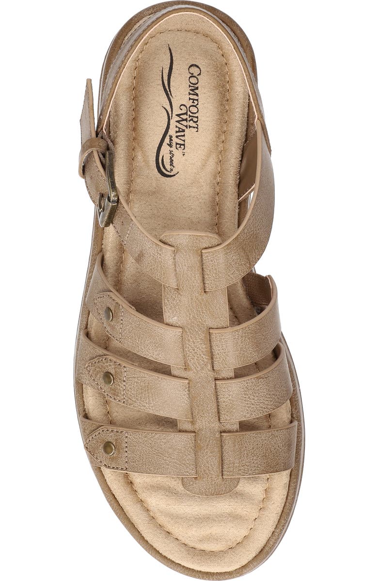 EASY STREET Chirp Quarter Strap Gladiator Sandal, Alternate, color, Taupe