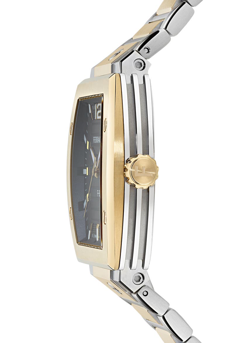 F-80 Tonneau Two-Tone Bracelet Watch, 42mm, Alternate, color, TWO TONE