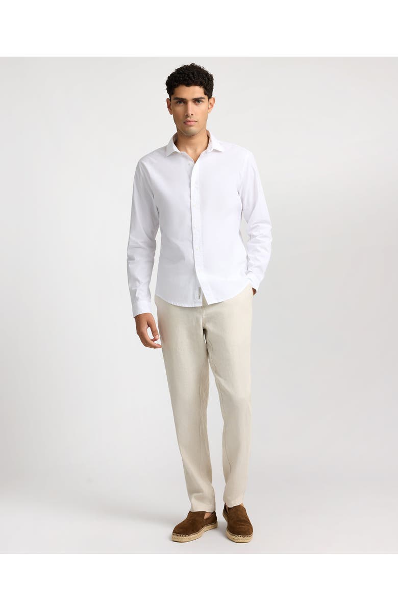 Onia Poplin Long Sleeve Button Down Shirt, Alternate, color, White