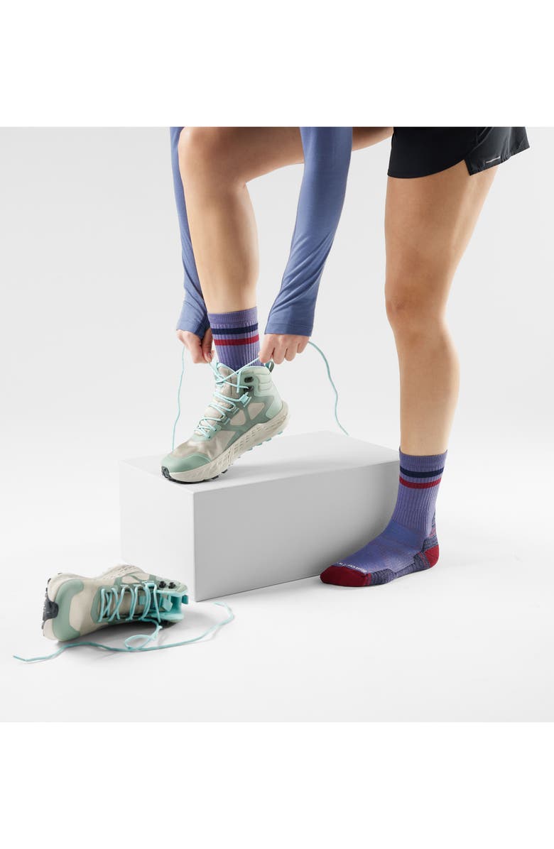 Smartwool Hike Light Cushion Crew Socks, Alternate, color, Nightfall Blue