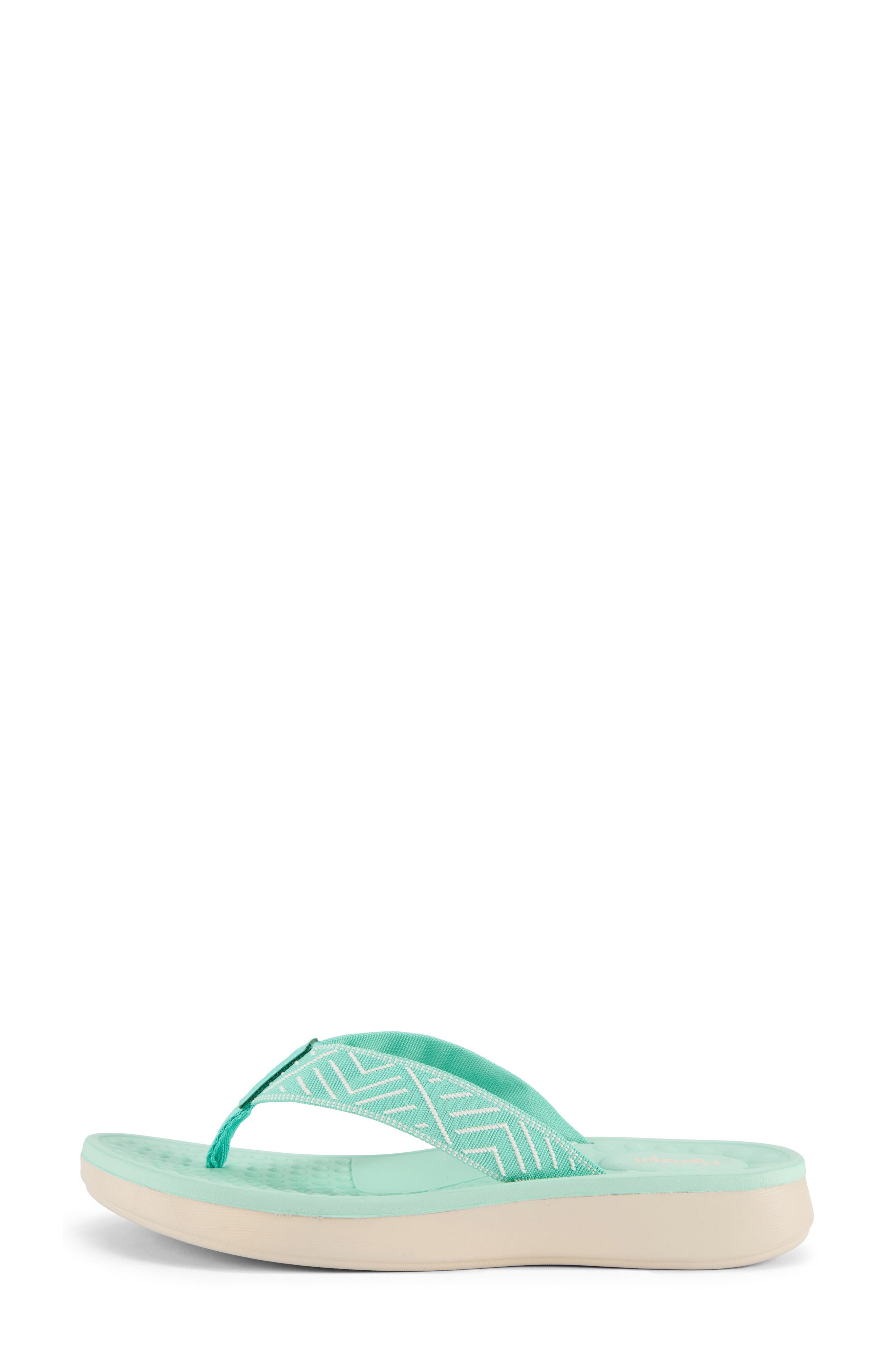 Woven Flip Flop Sandal, Alternate, color, GREEN