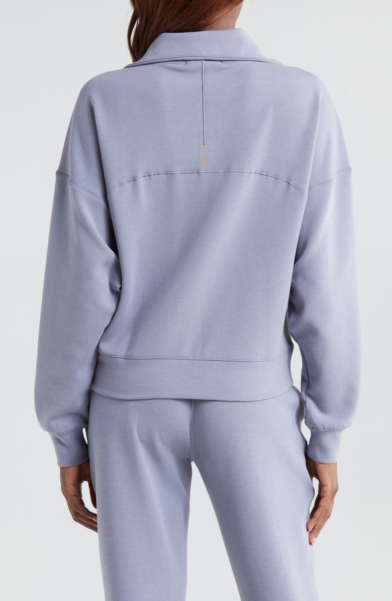 Rhone DreamGlow Half Zip, Alternate, color, Grey Silver