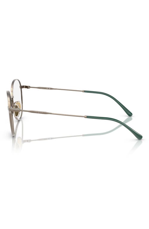 Vogue 50mm Round Optical Glasses In Lite Brown