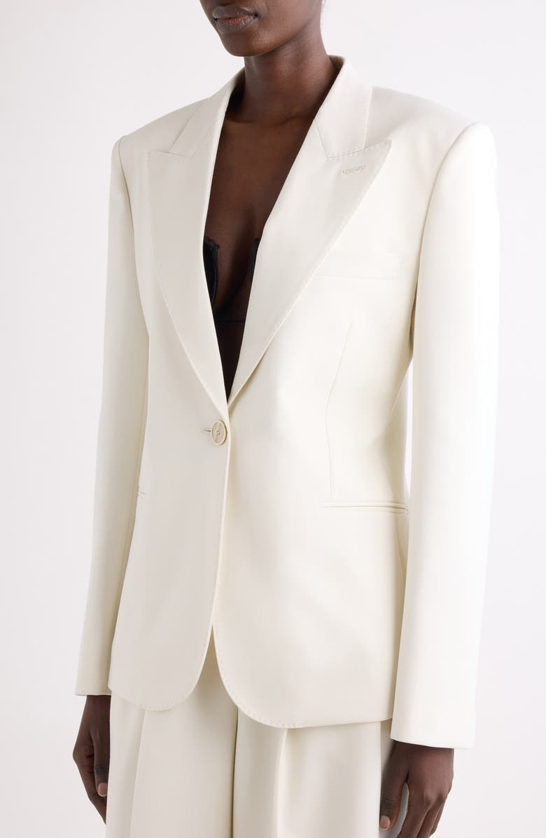 Givenchy Wool & Mohair Jacket, Alternate, color, White