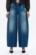 Bayeas Mid Rise Wide Barrel Jeans