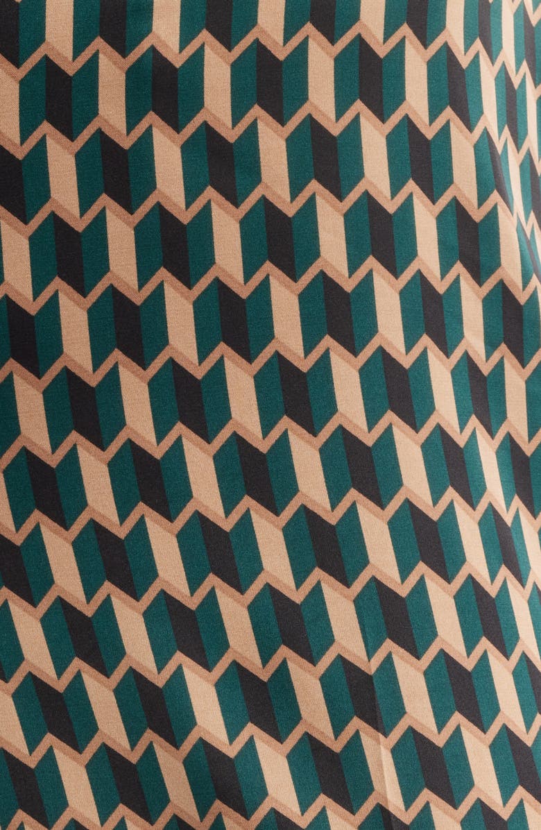 Anne Klein Pull-On Wide Leg Pants, Alternate, color, Pine Forest Multi