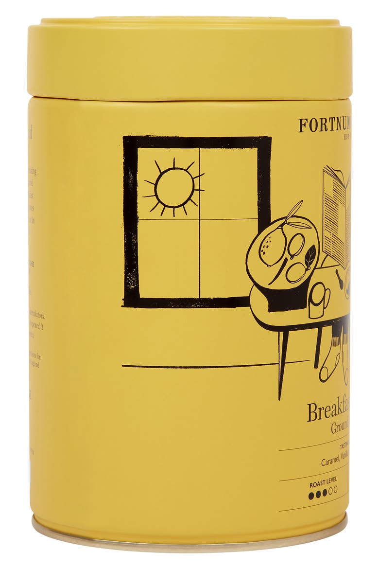 Breakfast Blend Ground Coffee Tin, Alternate, color, PASTEL ORANGE