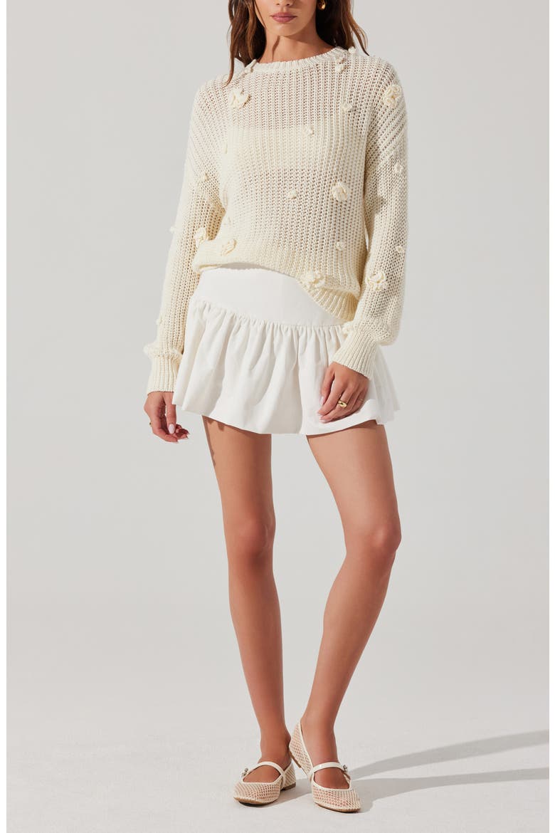 Jenika Miniskirt, Alternate, color, OFF WHITE