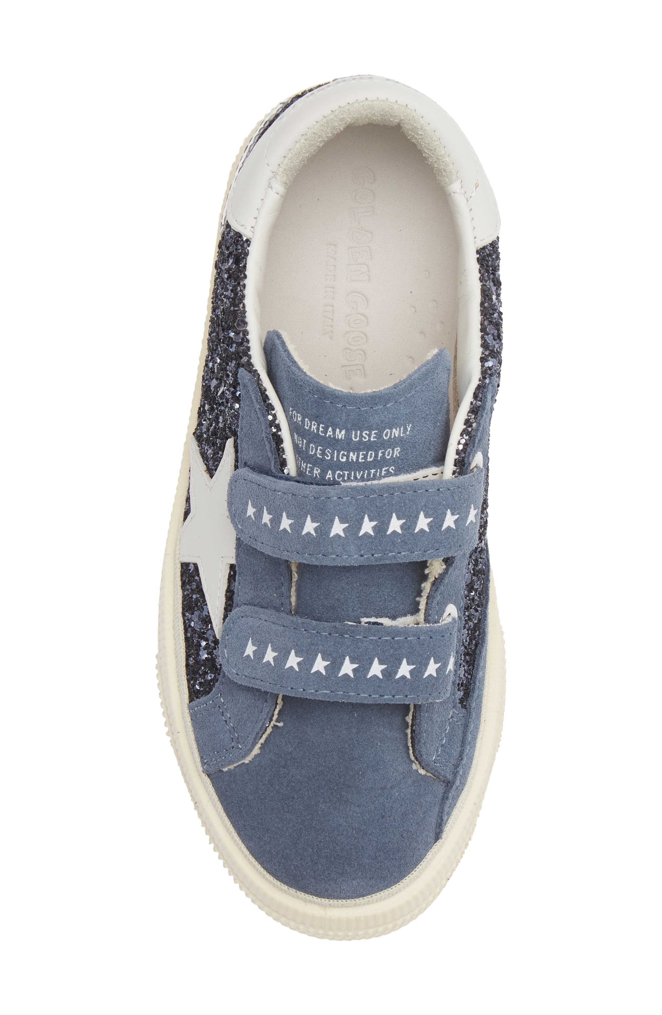 Kids' May School Glitter Sneaker, Alternate, color, BLUE BLACK/ BLUE DENIM/ MILK
