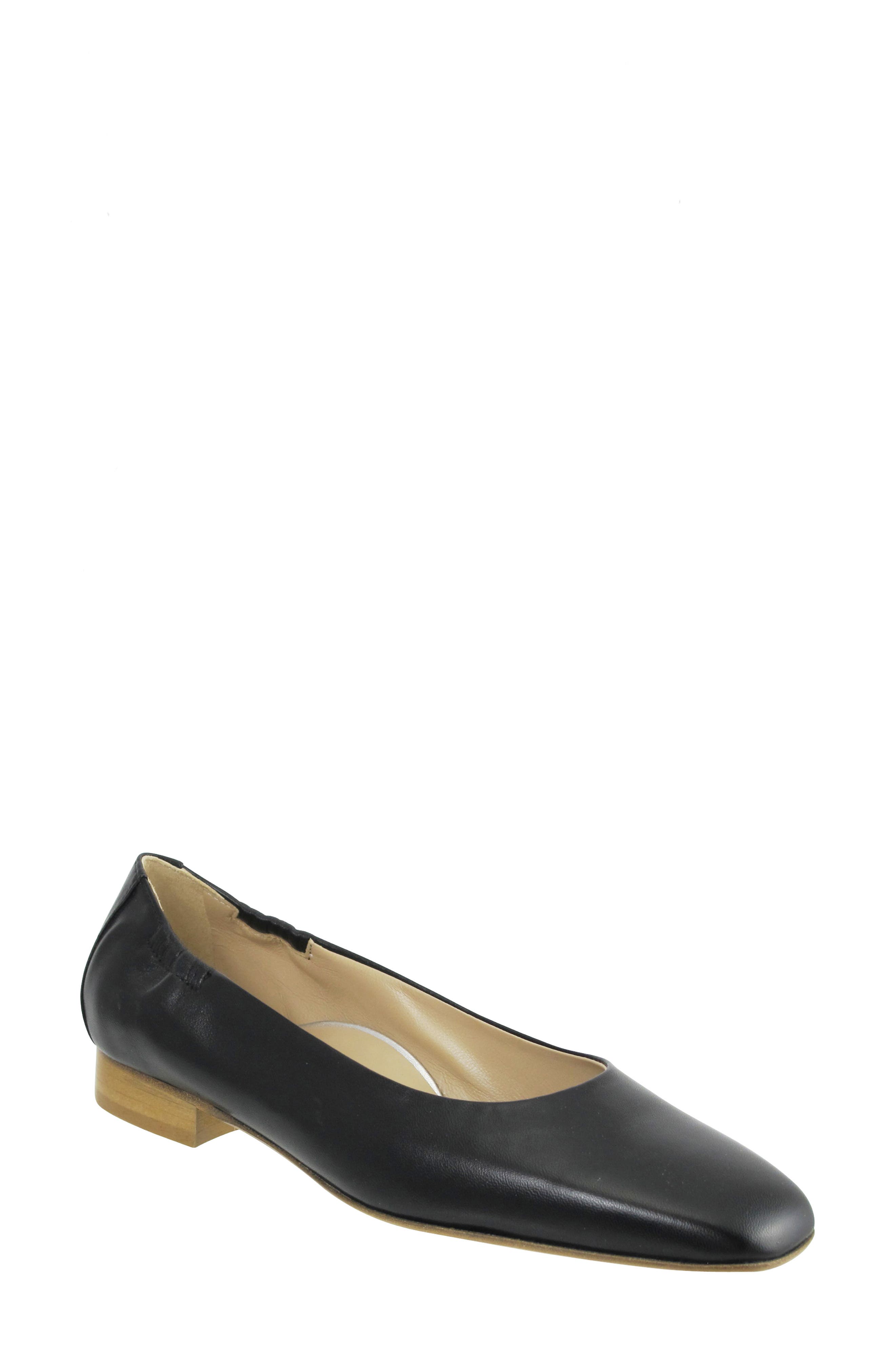 Ron White Jojo Stack Heel Ballet Flat, Main, color, 