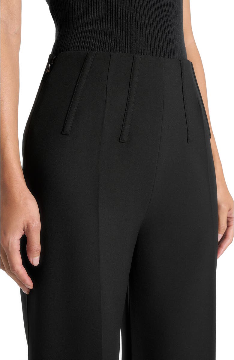 Manière De Voir Rafaela Corset Waist Tailored Trousers, Alternate, color, Black