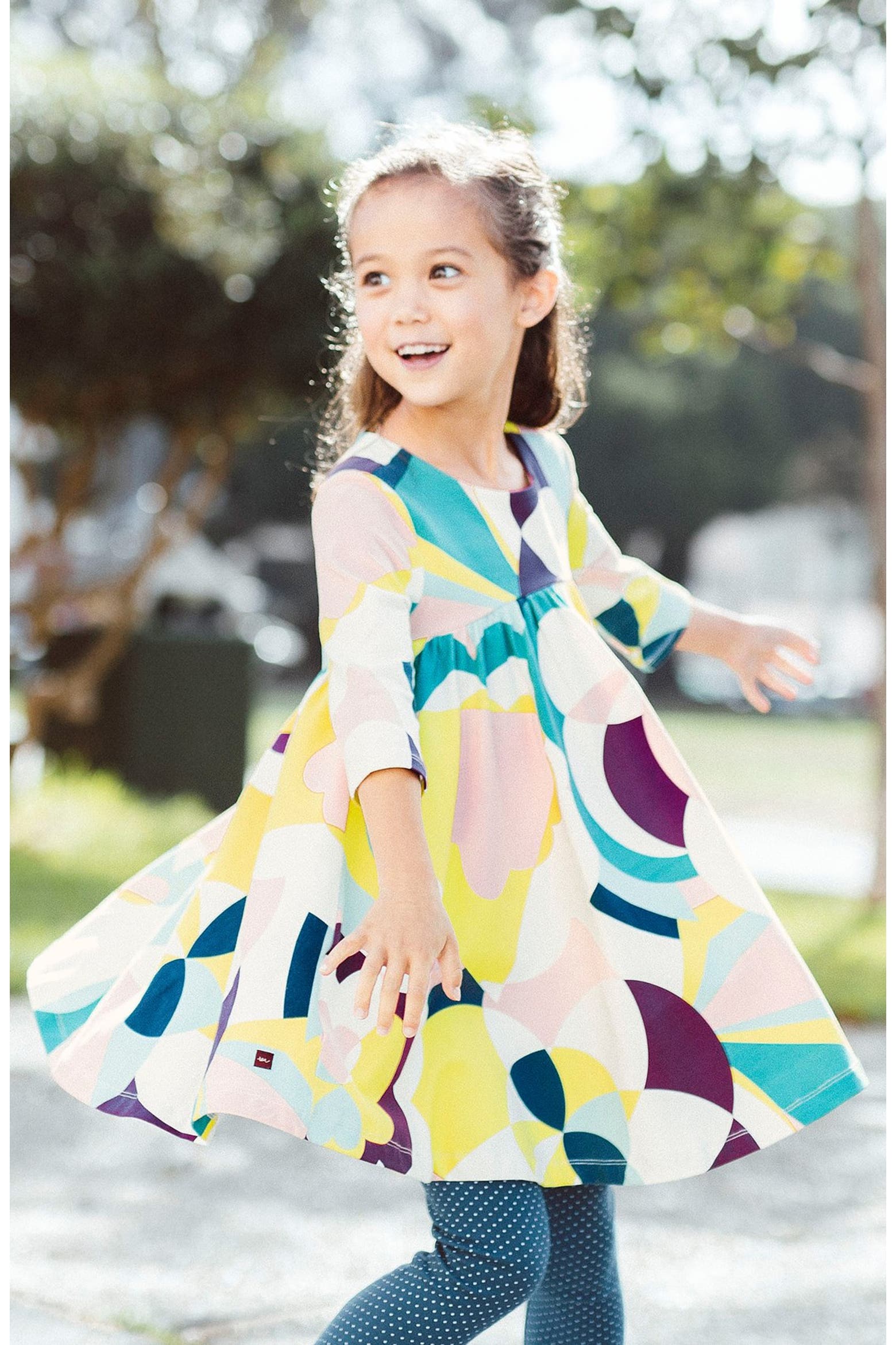 Print Collection Card Tea Collection 'Balla Abstract' Print Dress (Women) | Nordstrom