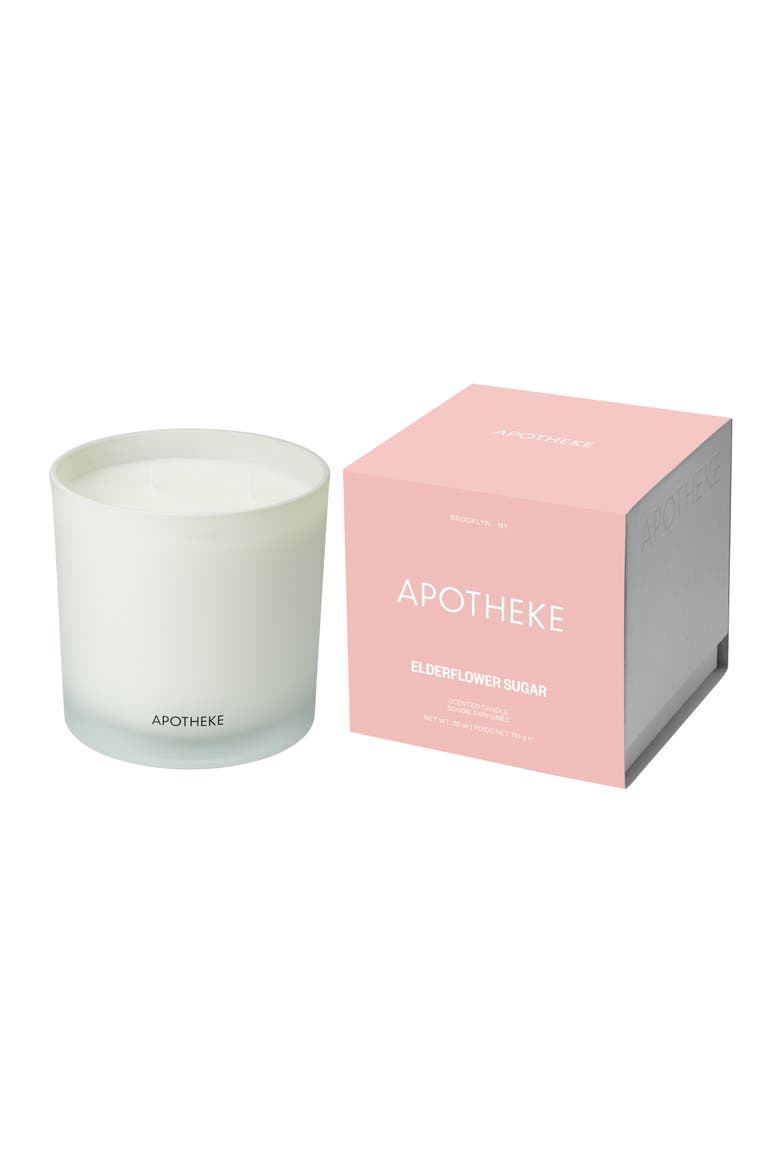 Elderflower Sugar 3-Wick Scented Candle, Main, color, NO COLOR
