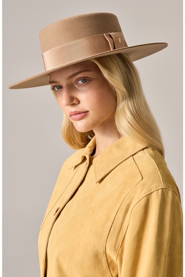 Suite Wool Boater Hat, Alternate, color, OAK