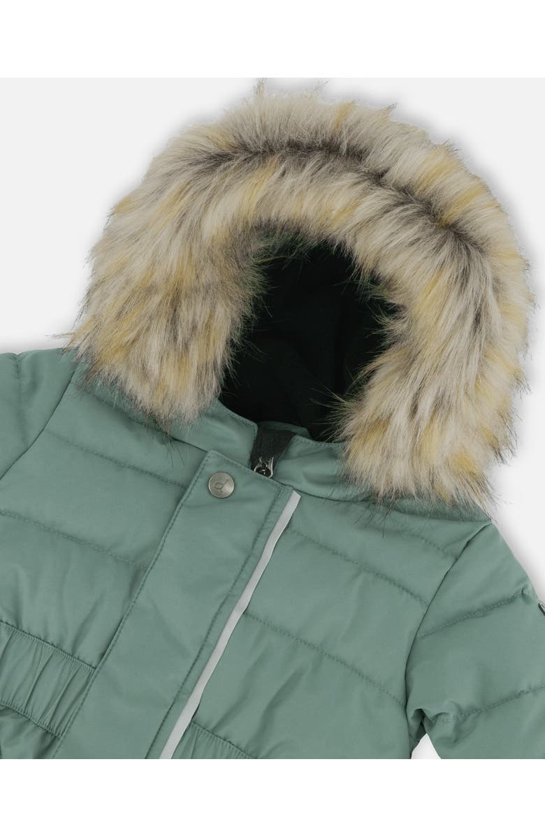 Deux par Deux Baby Unisex One Piece Baby Snowsuit Silver Pine, Alternate, color, 