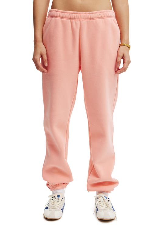 Cotton On Body Plush Essential Gym Sweatpant In Apricot Blush