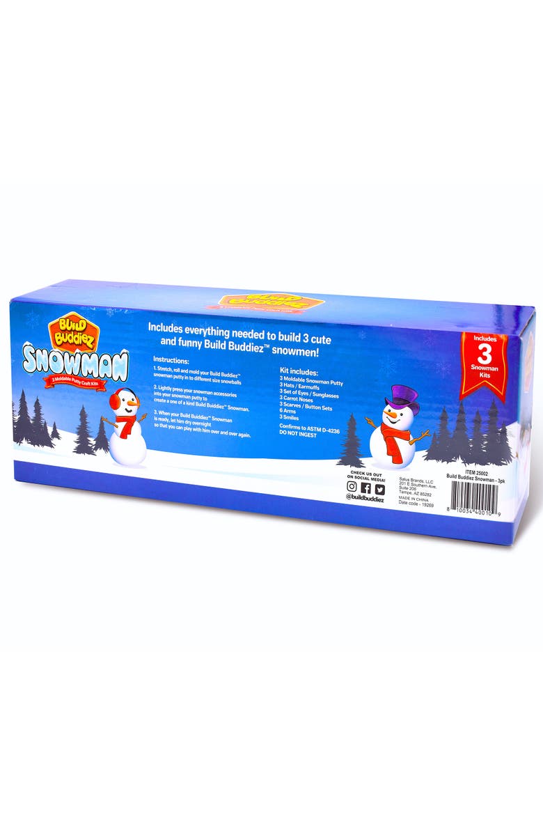 Build Buddiez Snowman Craft Kit 3 Pack, 5+, Alternate, color, 