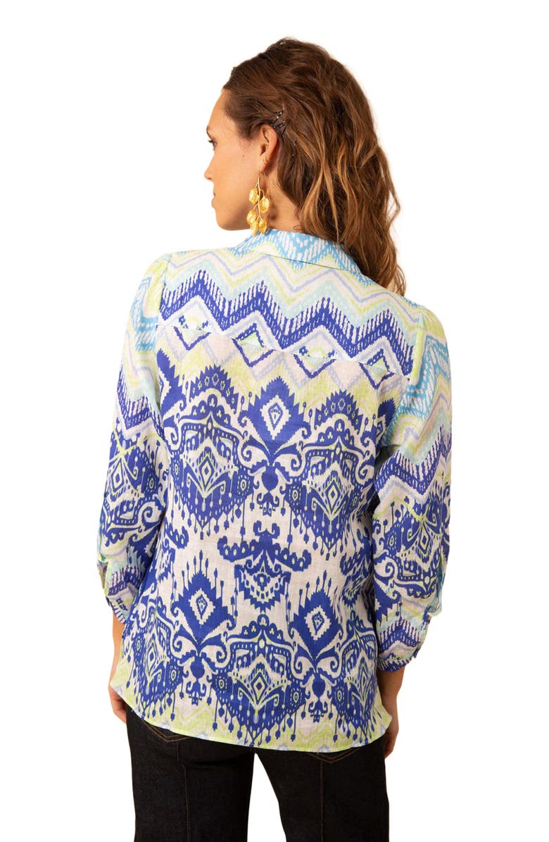 Hale Bob Adelyn Linen Top, Alternate, color, 