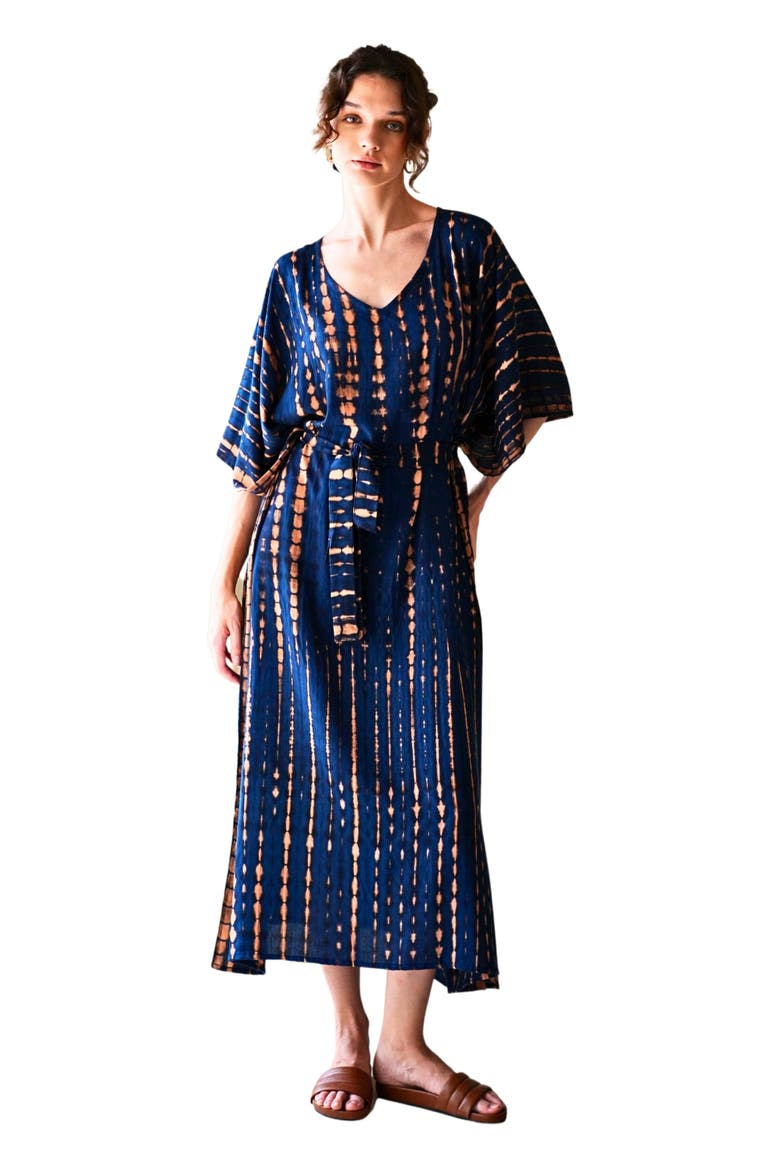 Natalie Kaftan Dress, Main, color, Ocean Blue