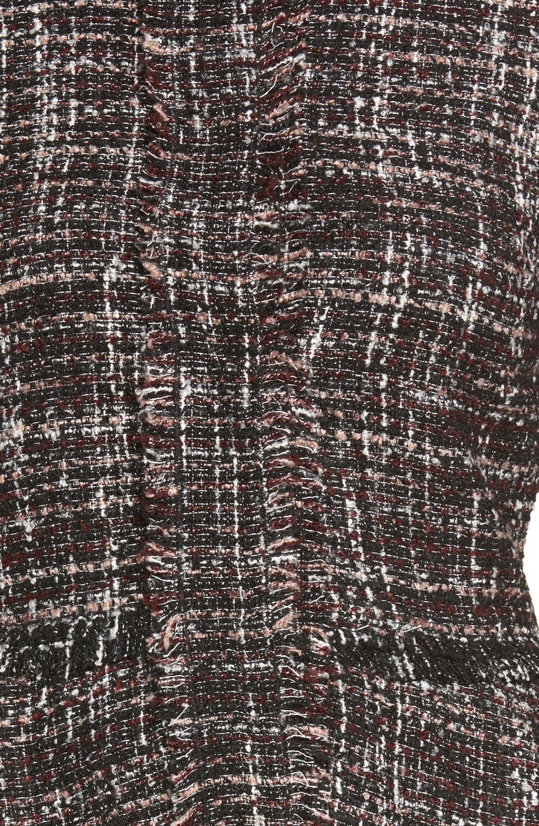 Halogen<sup>®</sup> Raw-Edge Tweed Peplum Jacket, Alternate, color,
