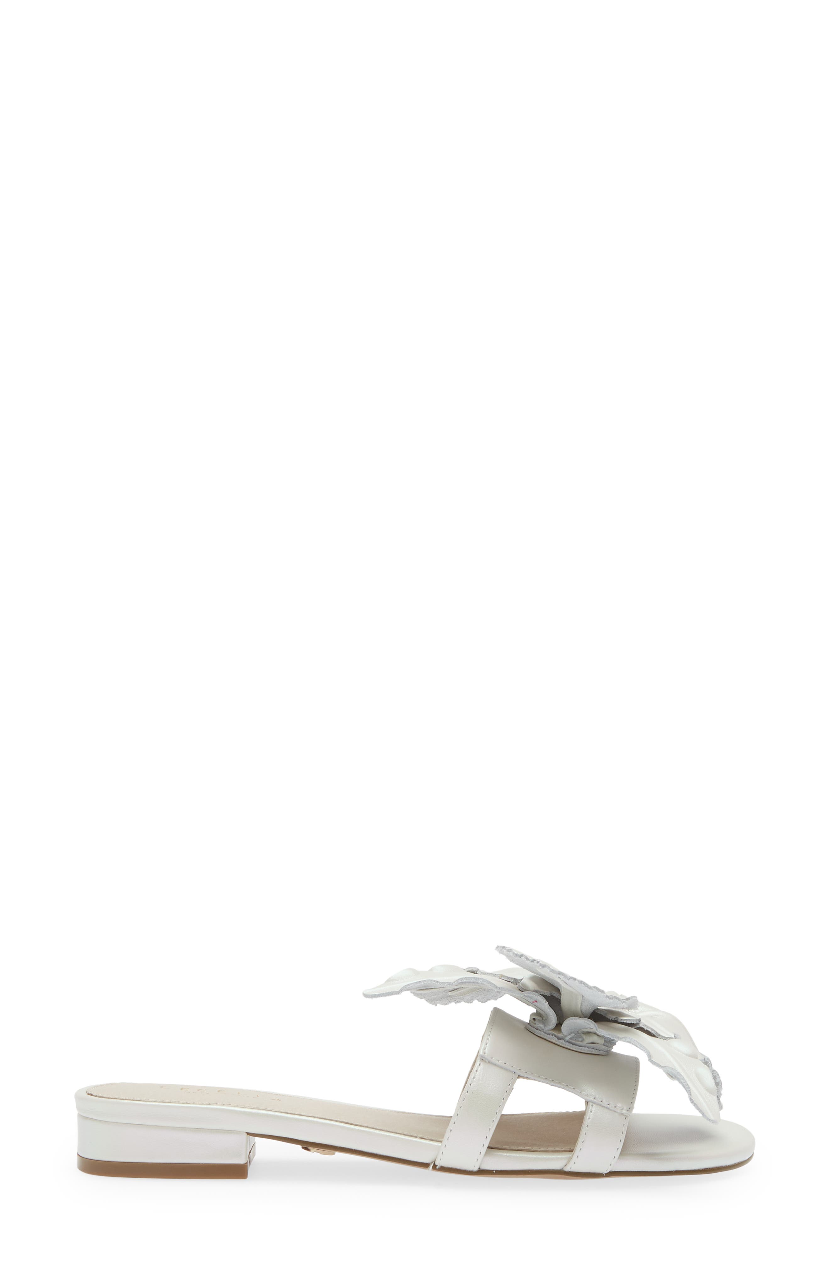 Lila Slide Sandal, Alternate, color, PEARL WHITE