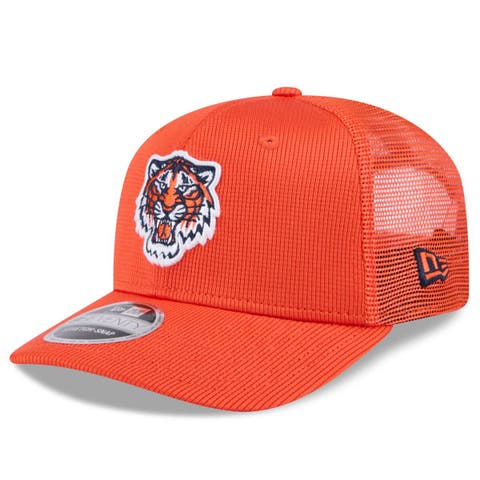 Men's New Era  Orange Detroit Tigers 2025 Spring Training 9SEVENTY Stretch-Snap Trucker Hat