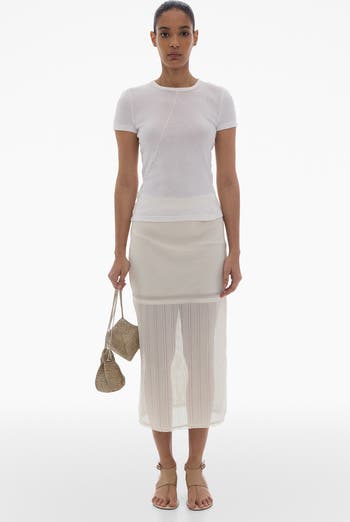 Exposed Seam Rib T-Shirt