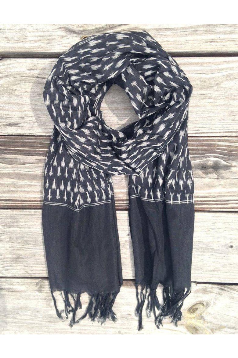 Classic Scarf, Alternate, color, Black