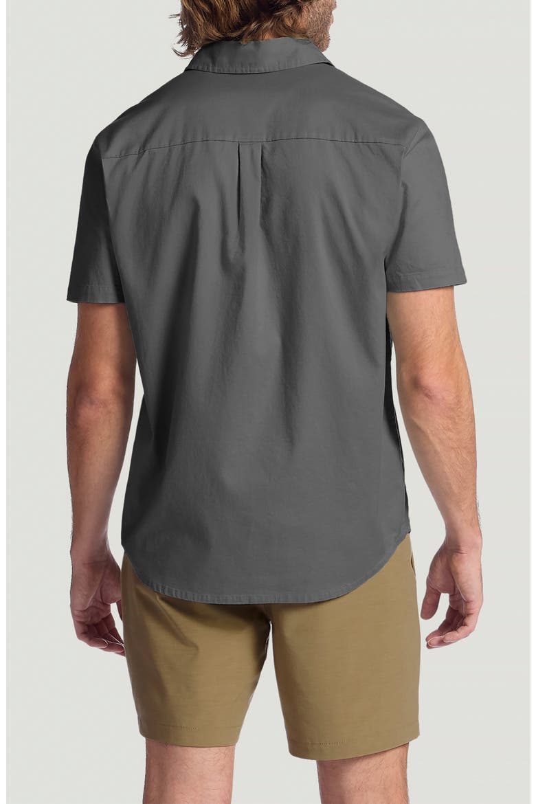 Harbor Short Sleeve Button-Up Shirt, Alternate, color, ANTHRACITE