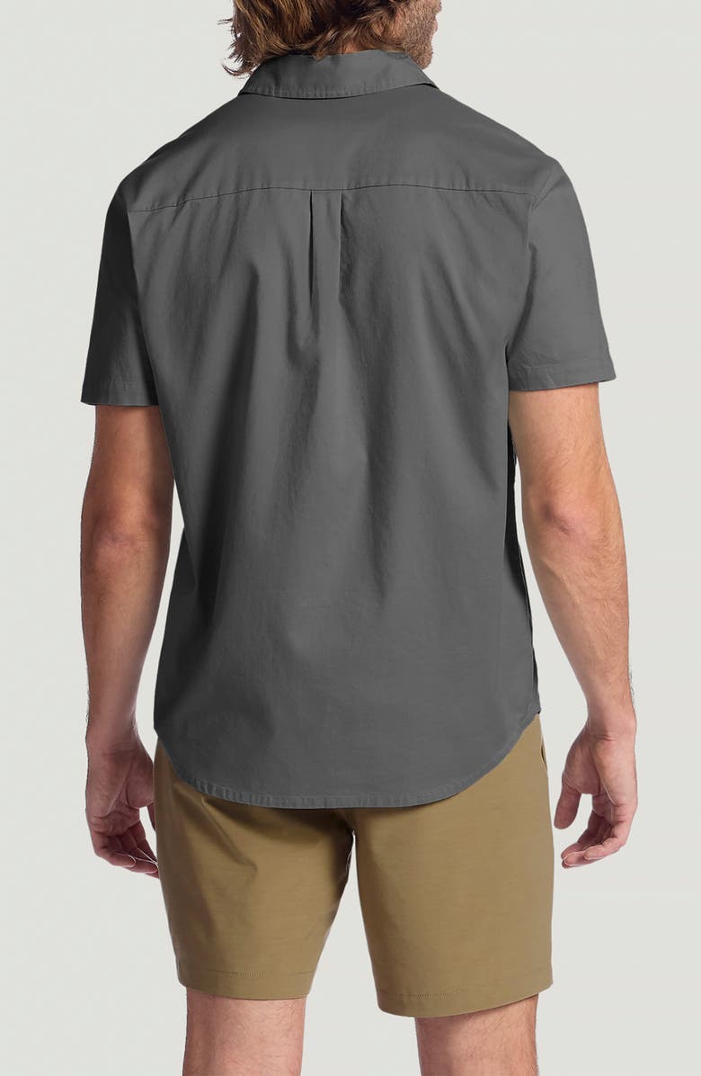 Free Fly Harbor Short Sleeve Button-Up Shirt, Alternate, color, Anthracite