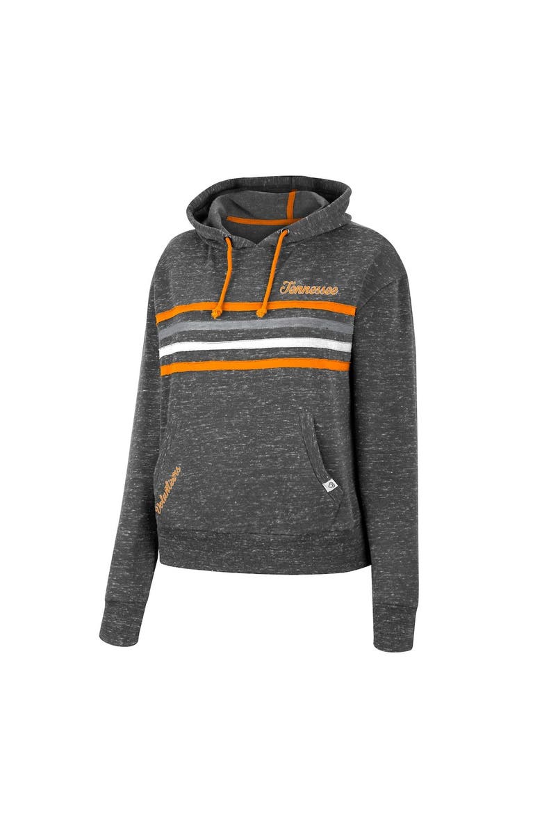 COLOSSEUM Women's Colosseum Charcoal Tennessee Volunteers Backstage Speckled Pullover Hoodie, Alternate, color,
