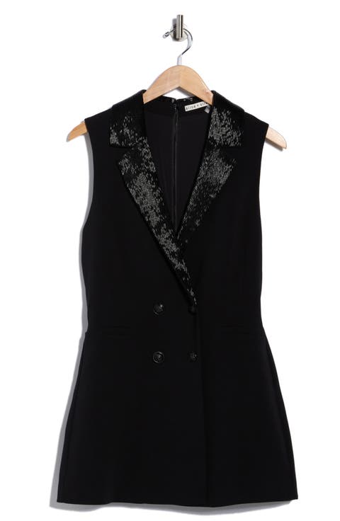 Carlena Sleeveless Tuxedo Romper