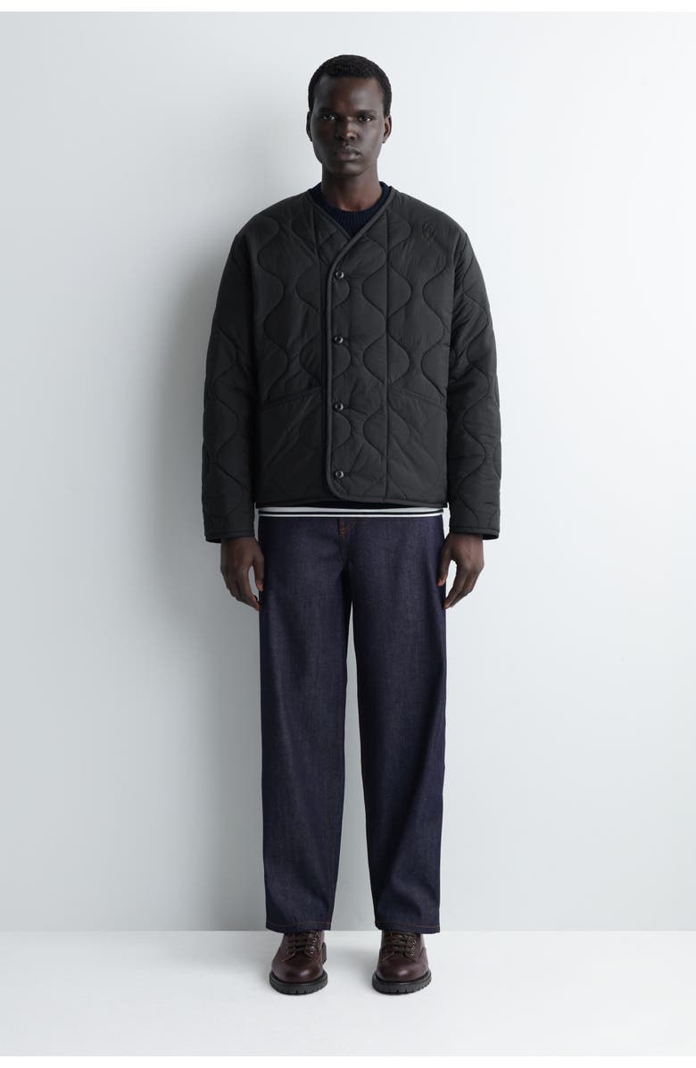 COS Reversible Quilted Jacket, Main, color, Black