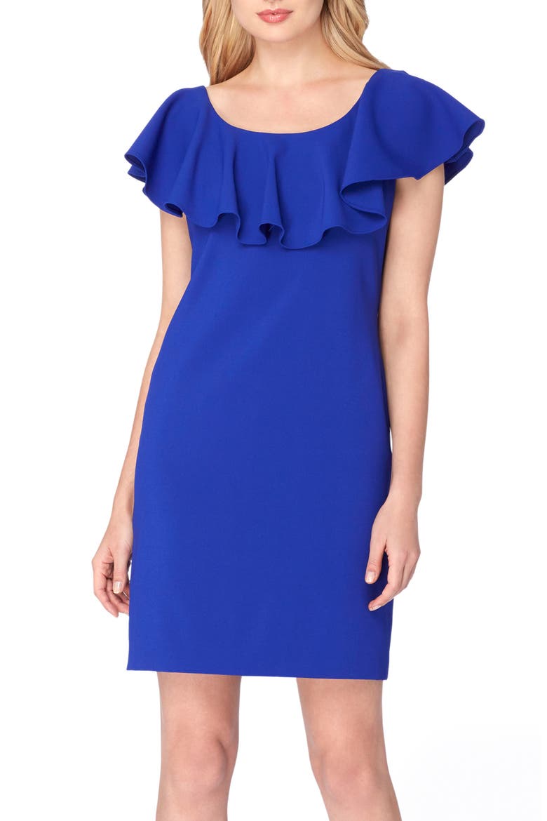 Ruffle Body-Con Dress, Main, color, COBALT