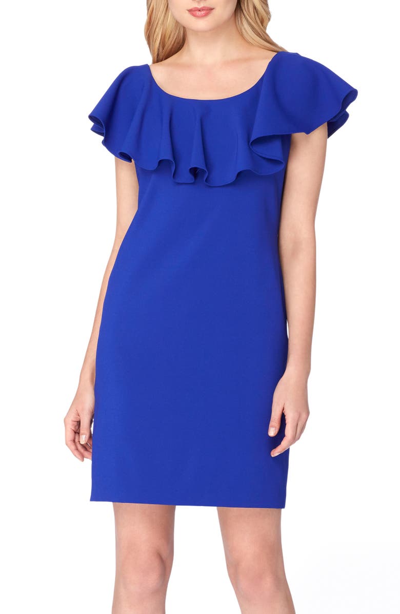 Tahari Ruffle Body-Con Dress, Main, color, 