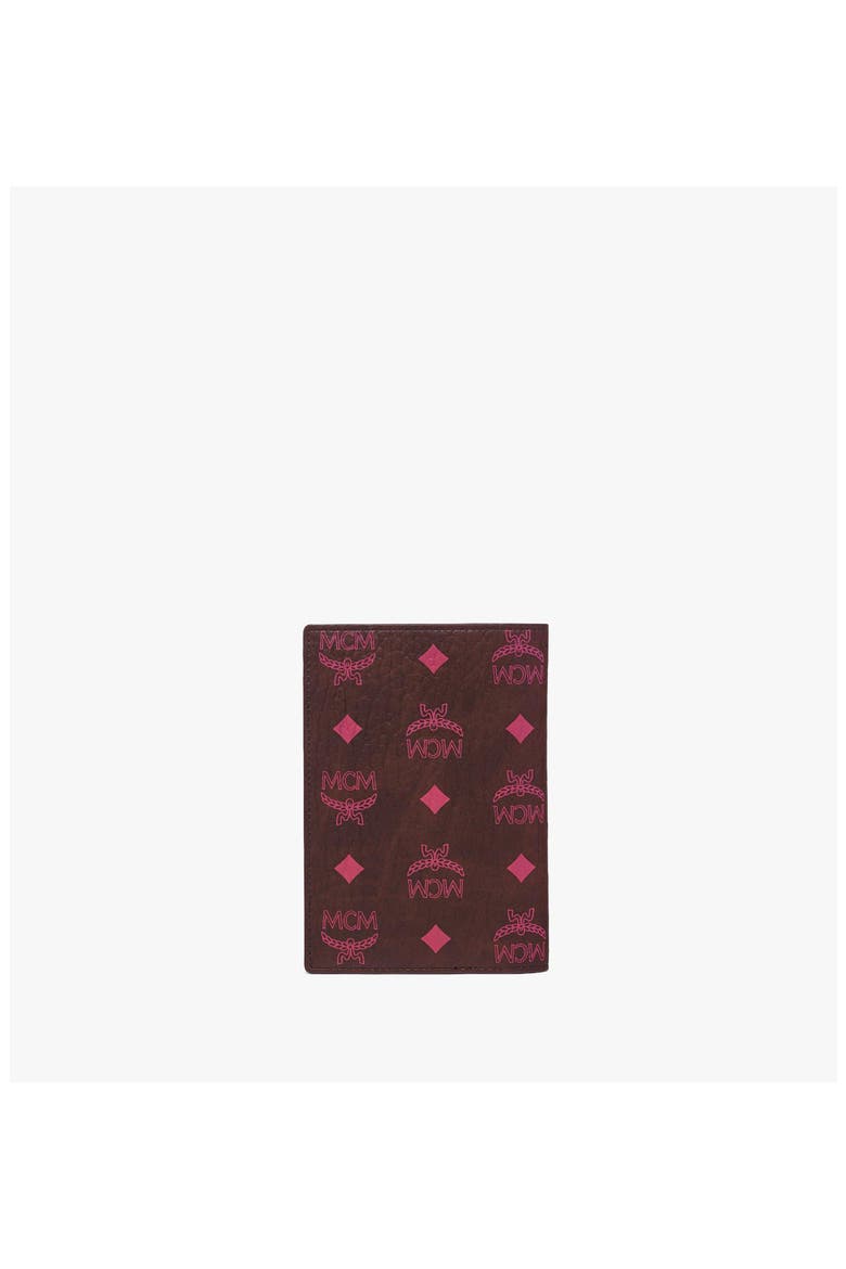 Ottomar Passport Holder in Visetos, Alternate, color, Cinnamon