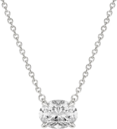 DLORIA Elena Moissanite Solitaire Vermeil Necklace