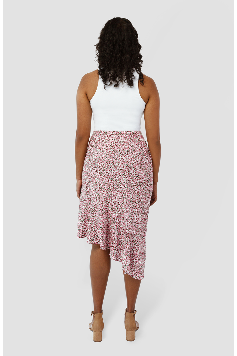 The Cascade  Skirt For Full Hips And Thighs, Alternate, color, Pink