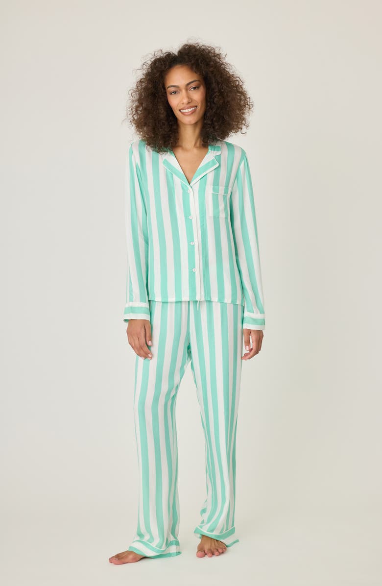 PJ Salvage Farmer Matte Sateen Pajama Pants, Alternate, color, 