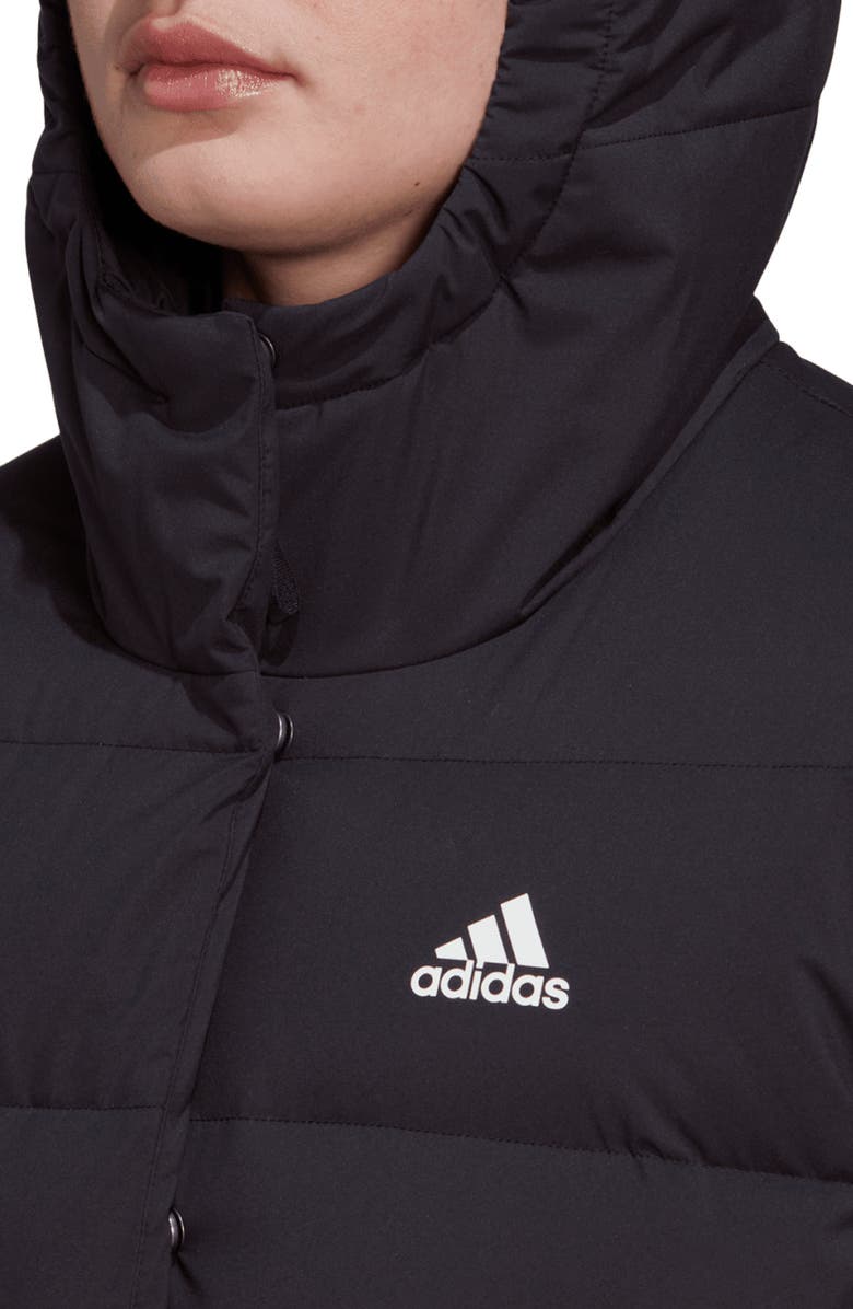 adidas Helionic Hooded 600 Fill Power Down Jacket, Alternate, color,