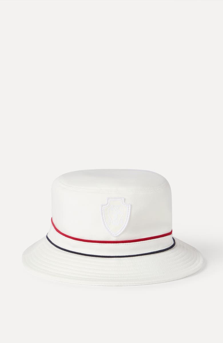 Brunello Cucinelli Bucket hat with logo, Alternate, color, White
