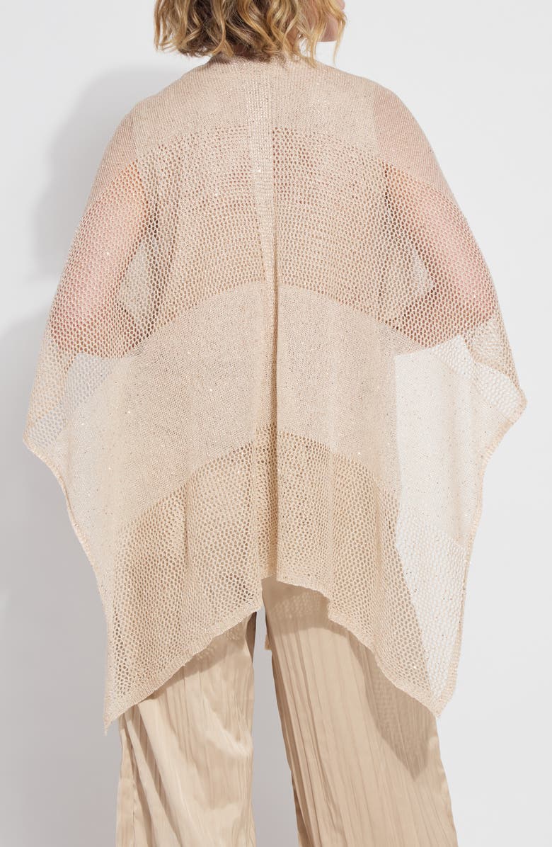 Lysse Riva Mesh Sequin Shrug, Alternate, color, Chablis Sequins