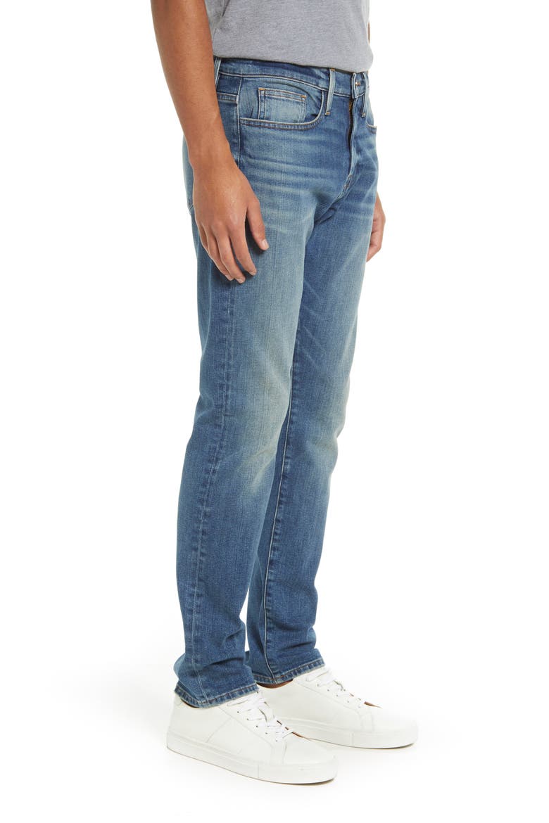 L'Homme Skinny Fit Jeans, Alternate, color, BEECH WORN