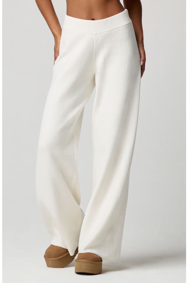 Chenille Wide Leg Pants, Main, color, JET STREAM