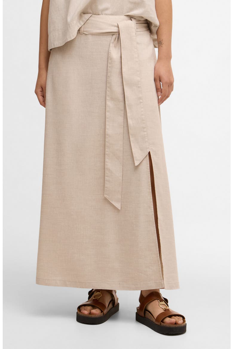 Gabby Linen Blend Maxi Skirt, Main, color, MIST
