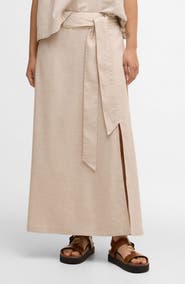 Barbour Gabby Linen Blend Maxi Skirt